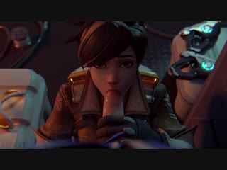 tracer blowjob soldier76 pov